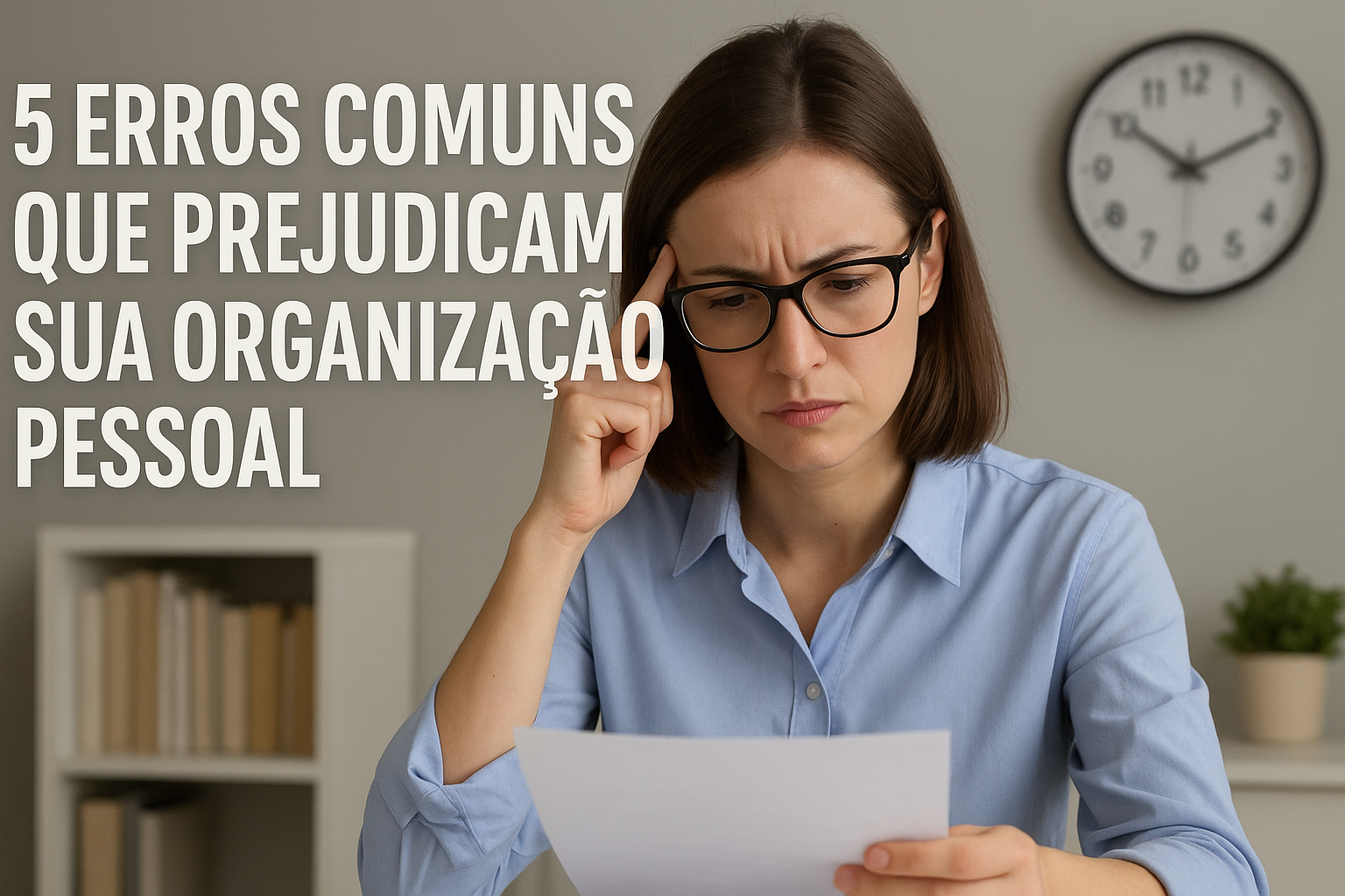 5 erros comuns que prejudicam sua organização pessoal