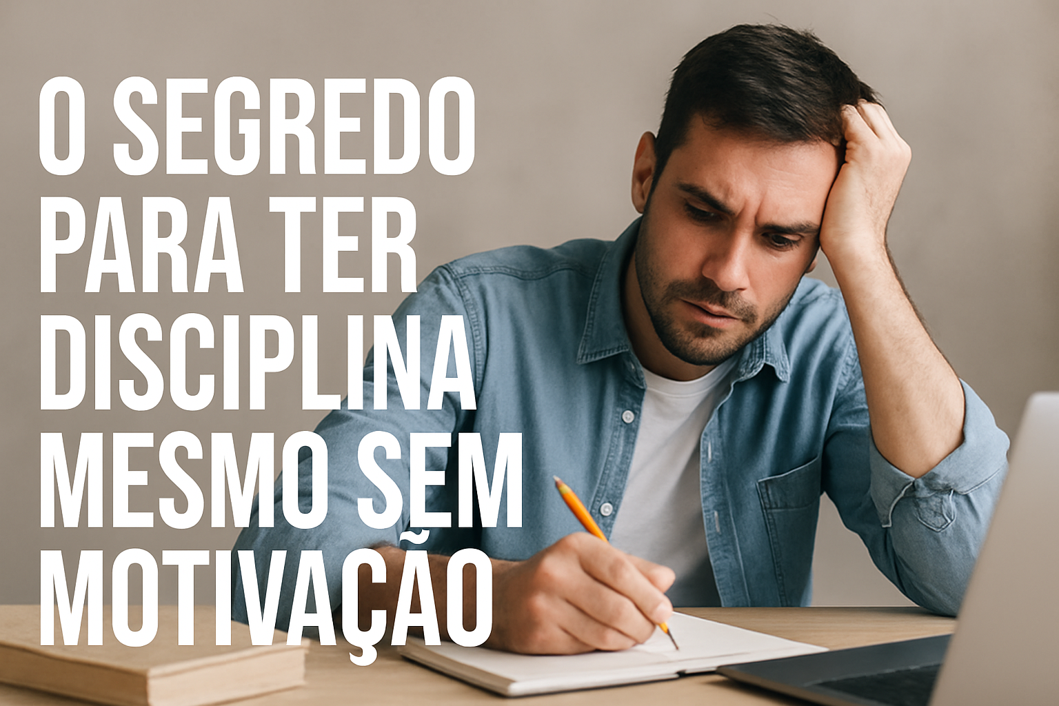 O segredo para ter disciplina mesmo sem motivação